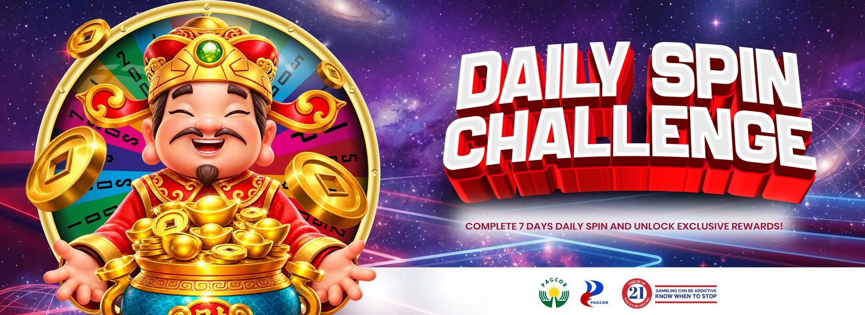 Spin daily to win up to ₱88,888
